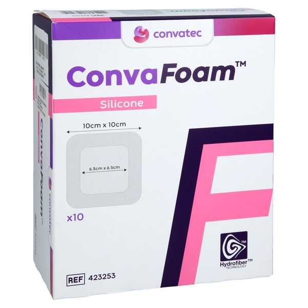 Convafoam Silicone Verband 10x10 Cm 10 St