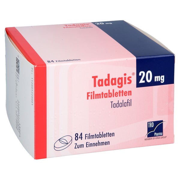 Tadagis 20 Mg Filmtabletten 84 St