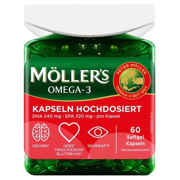 Möller’s Omega-3 Kapseln hochdosiert 60 St