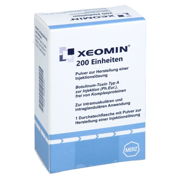 Xeomin 200 Einheiten Pulver Z.herst.e.injekt.-lsg. 1 St