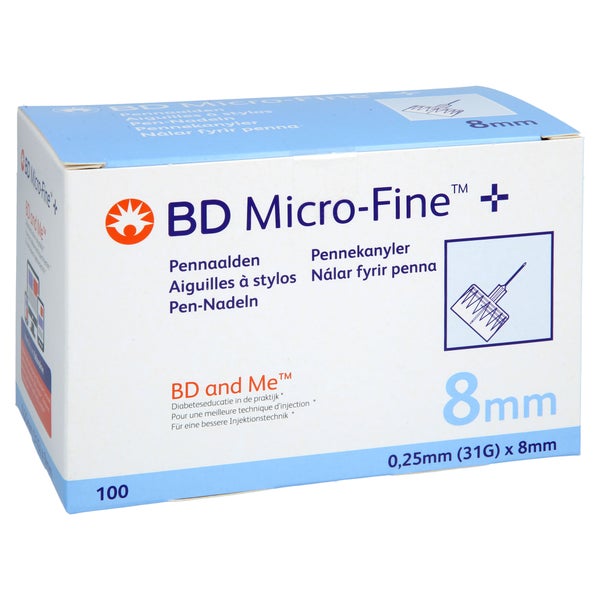 Bd Micro-fine+ Pen-nadeln 0.25x8 Mm 31 G 100 St