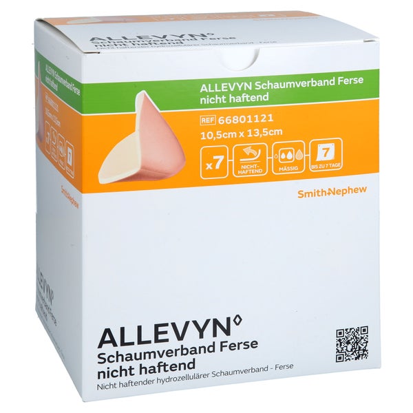 Allevyn Schaumverband Ferse 10,5x13,5cm N.haft. 7 St