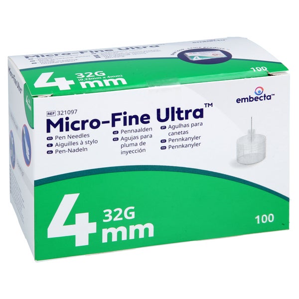 Micro-fine Ultra Pen-nadeln 4 Mm 32 G 100 St