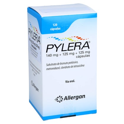 Pylera 140 Mg/125 mg/125 mg Hartkapseln 120 St kaufen mit E-Rezept | medpex