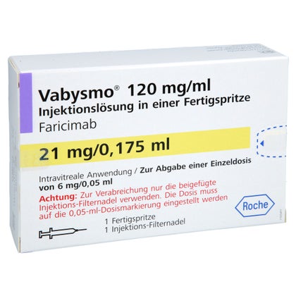 Vabysmo 120 Mg/ml Injektionslösung I.e.fertigspr. 1 St kaufen mit E ...