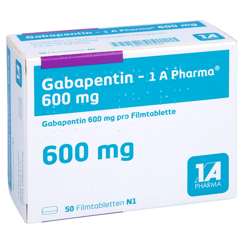 GABAPENTIN-1A Pharma 600 mg Filmtabletten 50 St