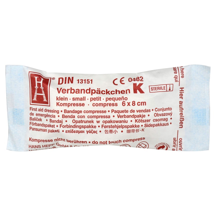 Verbandpäckchen 6x8 cm K steril 1 St