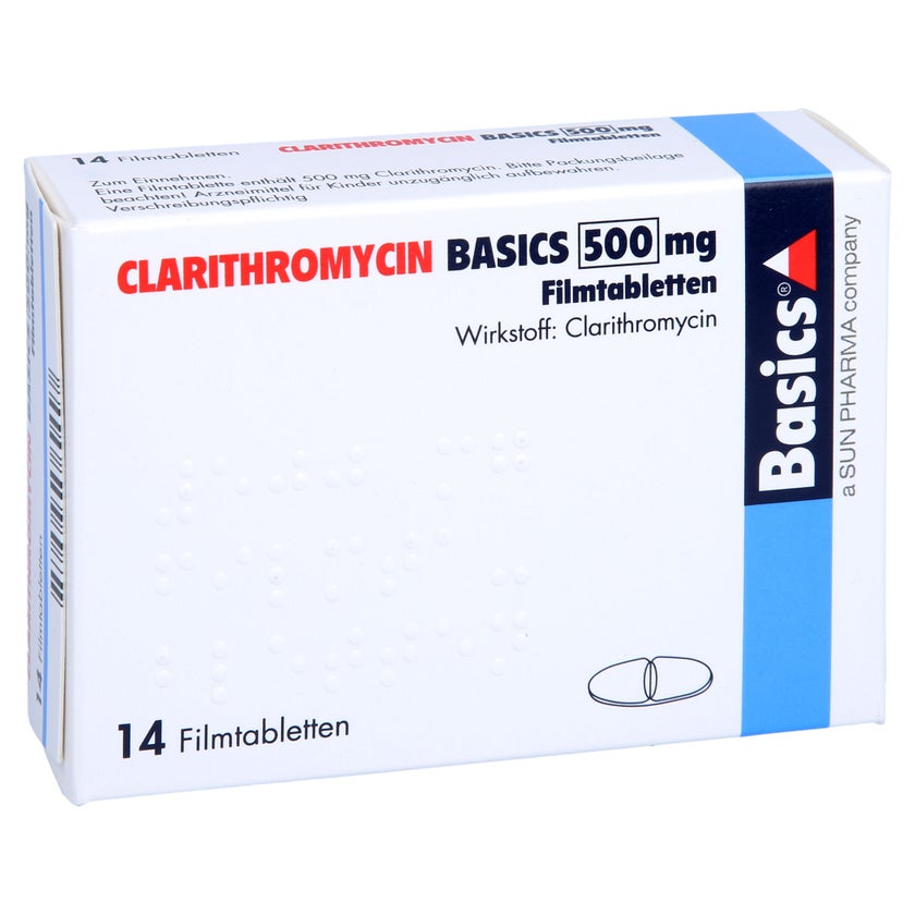 CLARITHROMYCIN BASICS 500 mg Filmtabletten 14 St