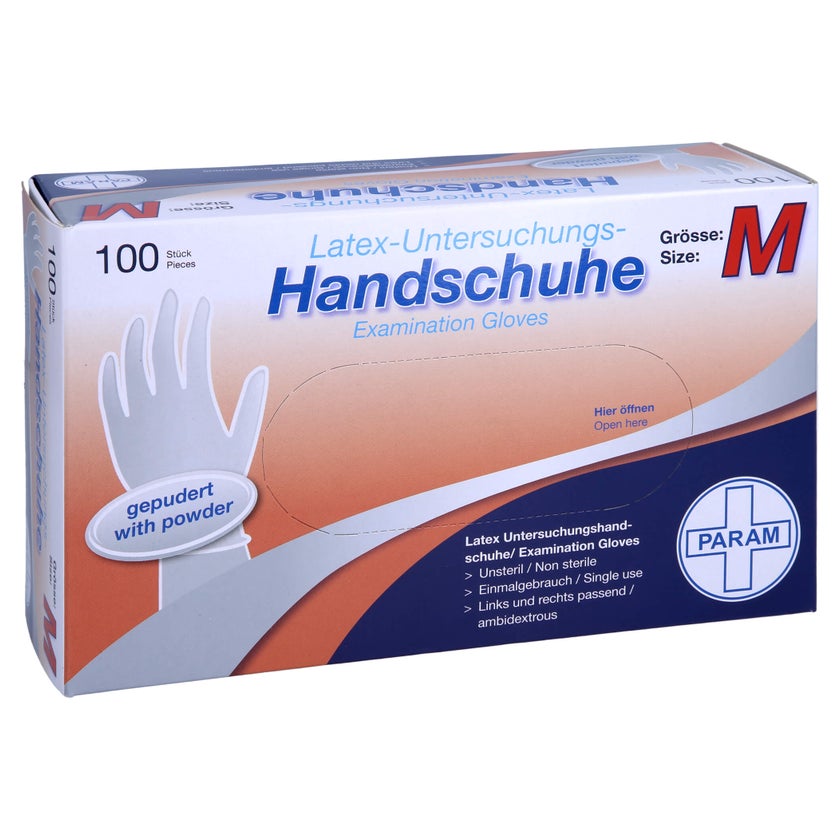Handschuhe Einmal Latex gepudert M 100 St