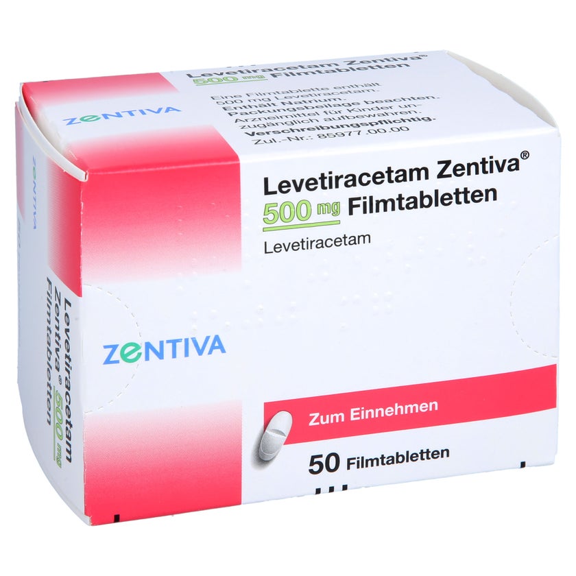LEVETIRACETAM Zentiva 500 mg Filmtabletten 50 St