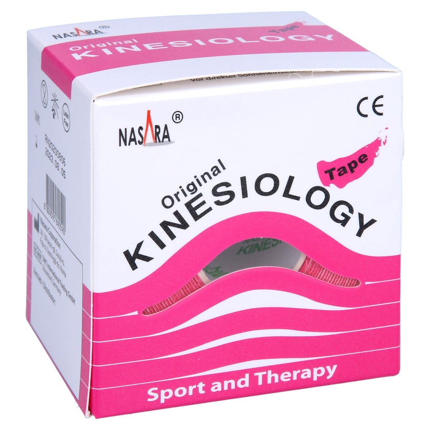 Nasara Kinesiologie Tape 5 cmx5 m pink 1 St