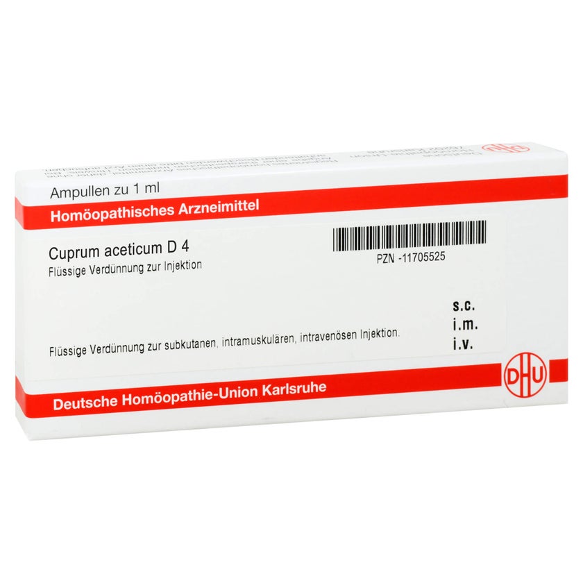 Cuprum Aceticum D 4 Ampullen 8X1 ml