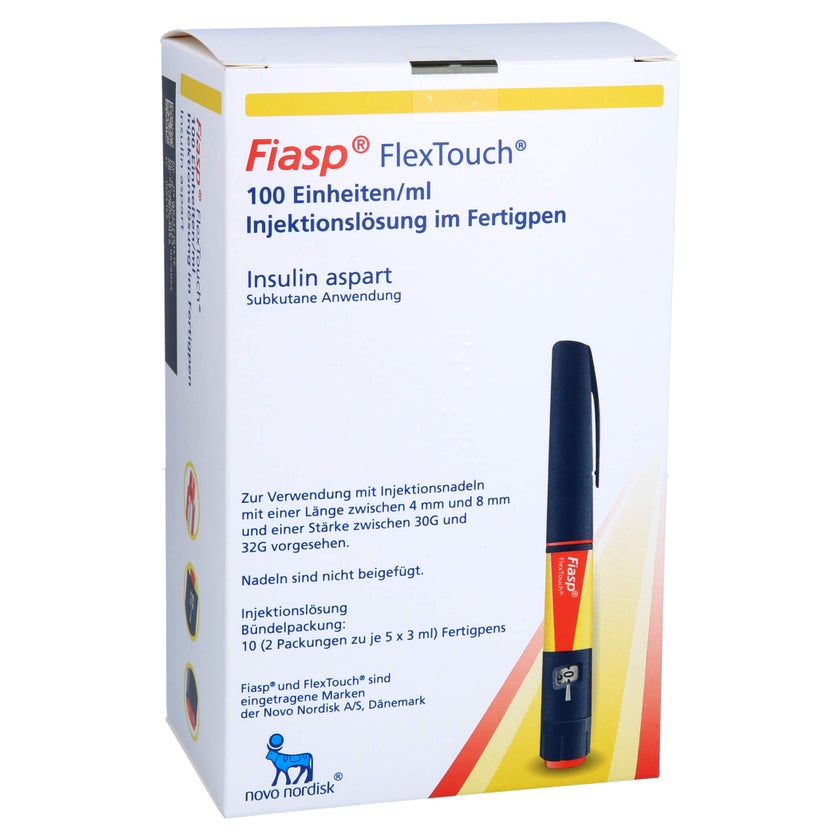 FIASP 100 E/ml FlexTouch Inj.-Lsg.in Fertigpen 2X5X3 ml kaufen mit E ...
