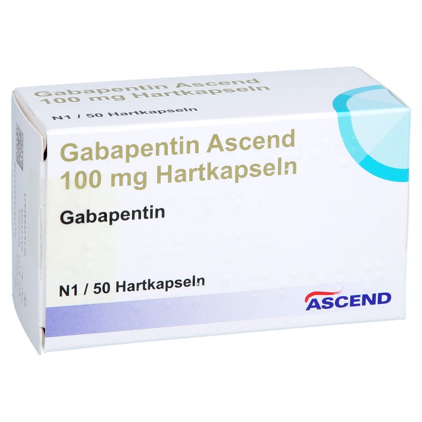 Gabapentin Ascend 100 mg Hartkapseln 50 St
