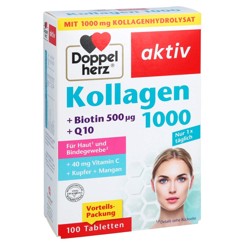 Doppelherz Kollagen 1000 + Biotin + Q10 100 St
