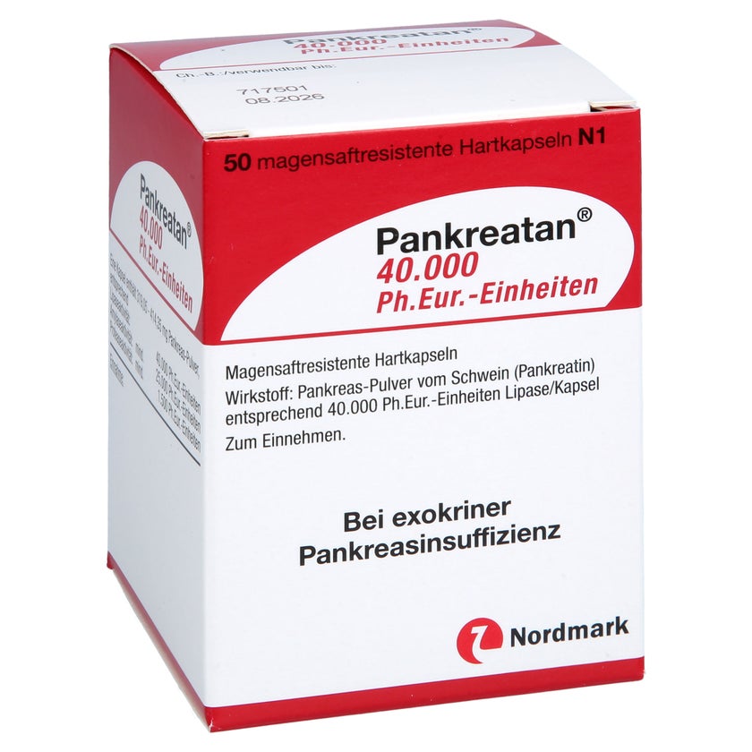 Pankreatan 40.000 Ph.eur.-einheiten 50 St