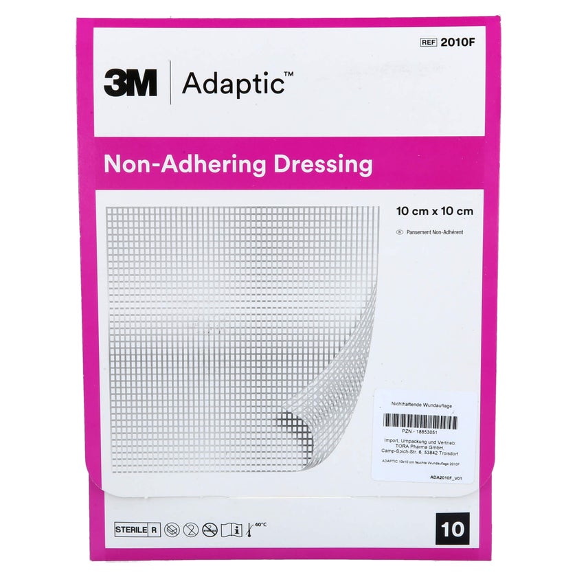 Adaptic 10x10 Cm Feuchte Wundauflage 2010f 10 St
