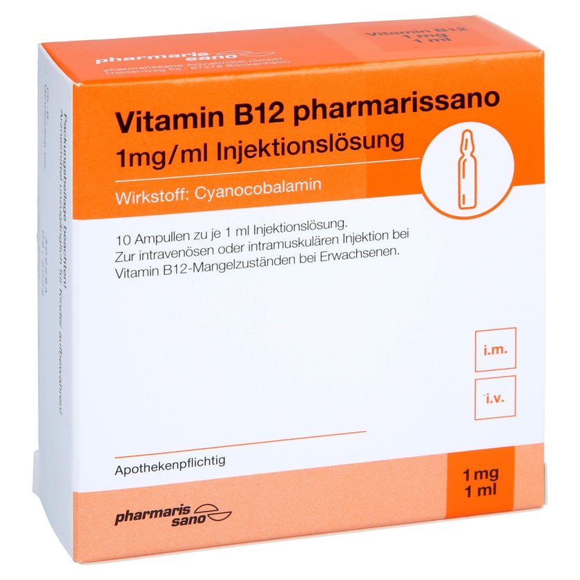 Vitamin B12 Pharmarissano 1 mg/ml Inj.-L 10X1 ml