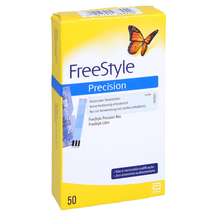 Freestyle Precision Blutzucker Teststr.o.codierung 50 St