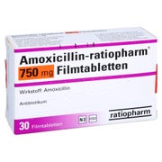 AMOXICILLIN-ratiopharm 750 mg Filmtabletten 30 St