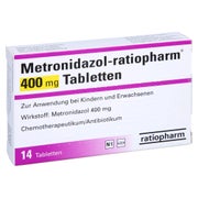 METRONIDAZOL-ratiopharm 400 mg Tabletten 14 St