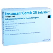INSUMAN Comb 25 100 I.E./ml SoloStar Fertigpen 10X3 ml 10X3 ml