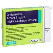 ONDANSETRON Accord 2 mg/ml 8mg Inj.-/Inf.-Lsg.Amp. 5 St