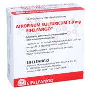 ATROPINUM SULFURICUM 1,0 mg Injektionslösung 10X1 ml