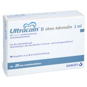 Ultracain D ohne Adrenalin Ampullen 10X2 ml