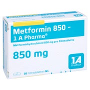 Metformin 850-1a Pharma Filmtabletten 30 St