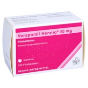 Verapamil Hennig 40 mg Filmtabletten 100 St