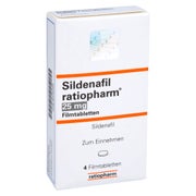 SILDENAFIL ratiopharm 25 mg Filmtabletten 4 St