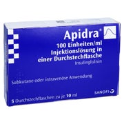 APIDRA 100 E/ml Inj.-Lsg.i.e.Durchstechflasche 5X10 ml
