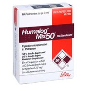 HUMALOG MIX 50 100E/ml Patronen 10X3 ml