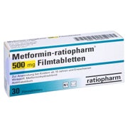 METFORMIN-ratiopharm 500 mg Filmtabletten 30 St