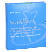 NUVARING vag.Freisetz.Sy.0,120/0,015mg/24h o.Appl. 3 St