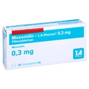 MOXONIDIN-1A Pharma 0,3 mg Filmtabletten 30 St
