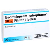 ESCITALOPRAM-ratiopharm 10 mg Filmtabletten 20 St