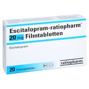 ESCITALOPRAM-ratiopharm 20 mg Filmtabletten 20 St