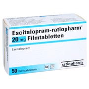 ESCITALOPRAM-ratiopharm 20 mg Filmtabletten 50 St