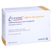 CLEXANE 4.000 I.E. 40mg/0,4ml Inj.-Lsg.i.e.F.-Sp. 20 St
