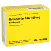 Gabapentin AAA 400 mg Hartkapseln 50 St