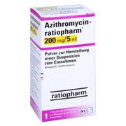 AZITHROMYCIN-ratioph.200mg/5ml Plv.z.Susp.-Herst. 15 ml
