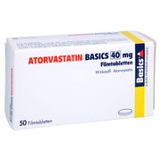 Atorvastatin Basics 40 mg Filmtabletten 50 St