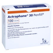 Actraphane 30 Penfill 100 I.E./ml 10X3 ml