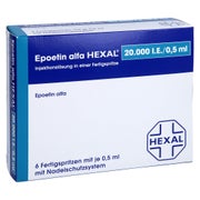 EPOETIN alfa HEXAL 20.000 I.E./0,5ml Inj.L.F.Sp. 6 St