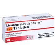 Lisinopril-ratiopharm 5 mg Tabletten 50 St