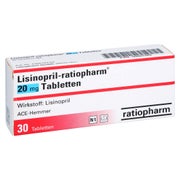 Lisinopril-ratiopharm 20 mg Tabletten 30 St