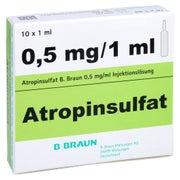 ATROPINSULFAT B.Braun 0,5 mg/ml Glasamp. 10X1 ml