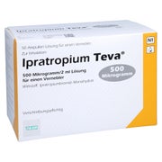 IPRATROPIUM Teva 500 µg/2 ml Lsg.f.e.Vernebl. 50X2 ml